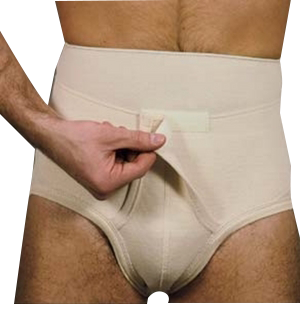 Slip Herniário Masculino com abertura em Velcro