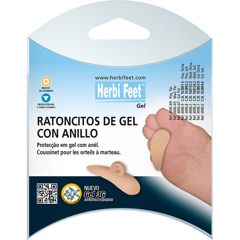 Apoio em gel com anel (Pé Direito)