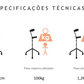 Bengala Pirâmide de quatro apoios