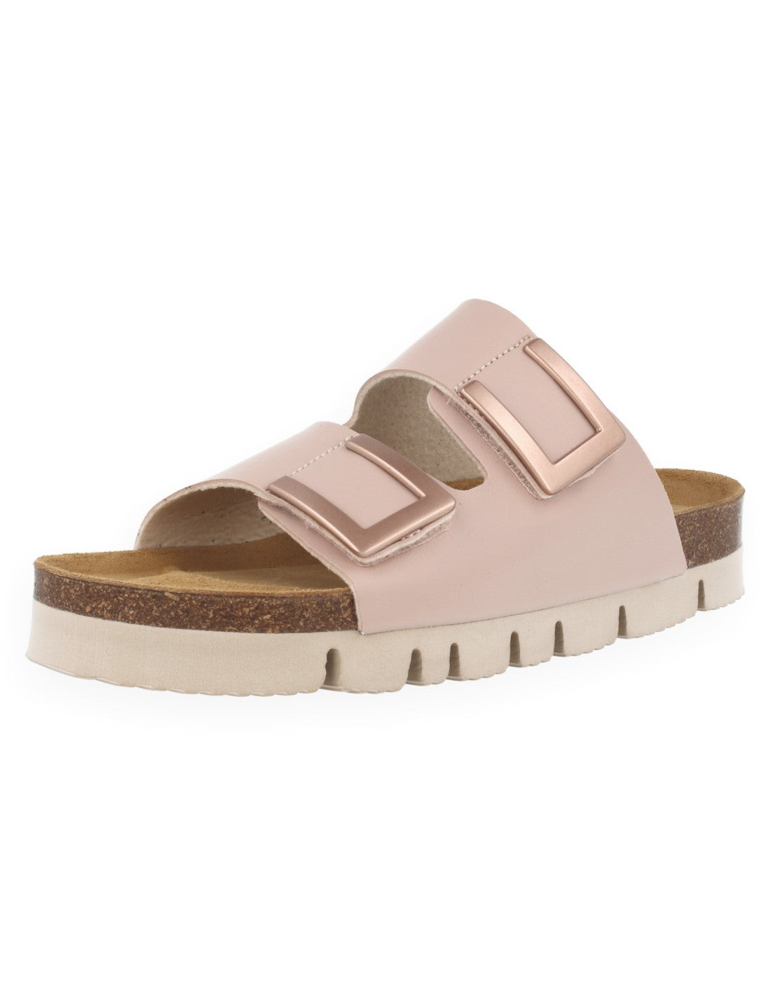 Sandália Mónaco 2 Tiras Velcro (Rosa)